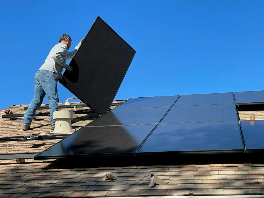 Professional solar installation